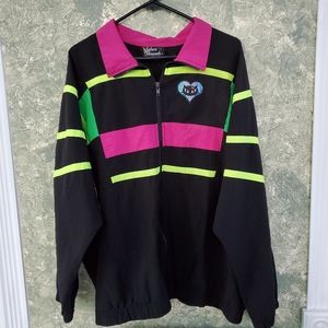 Retro 80's-Style Lightweight Neon Jacket